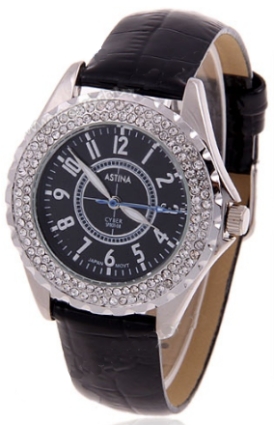 Rhinestone Decoration Japanese Movement Wrist Watch For Women